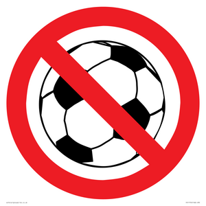 P909 Prohibition: No ball games